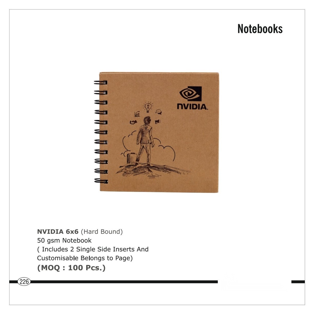 [64659] NOTE BOOK 6x6 (Hard Bound)