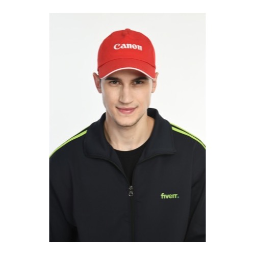 [61226] Cap -(Imported Peak, Imported Fusing) Fabric : Cotton Twill (5 Panel)  