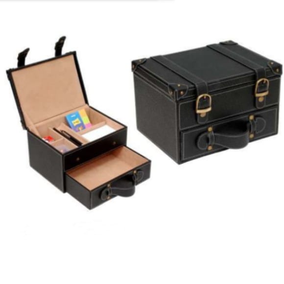 [61438] BLACK STATIONERY BOX
