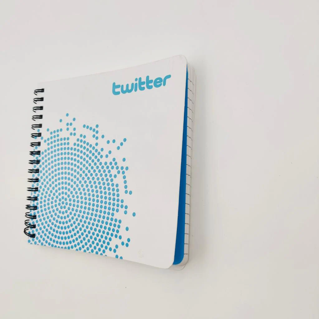 [61479] NOTEBOOK - (Wiro) Spot UV, Polypacked, Size 6 x 6 Inches, 350 GSM Cover