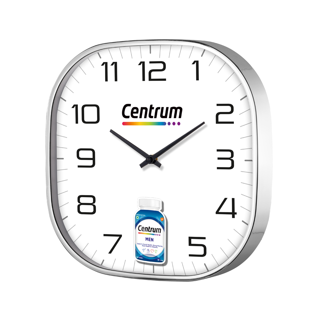 [60032] Wall Clock, Dim 11.75" X 11.75"