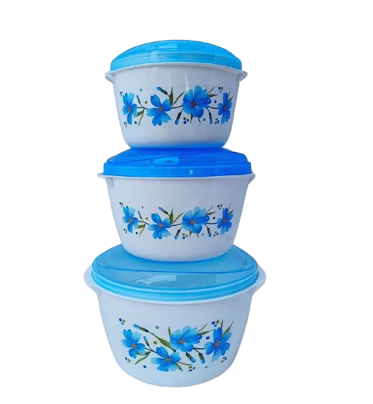 [62867] BOWL - ( FREEZE 3 Pcs Set 2000 ML X 1000 ML X 500 ML)  
