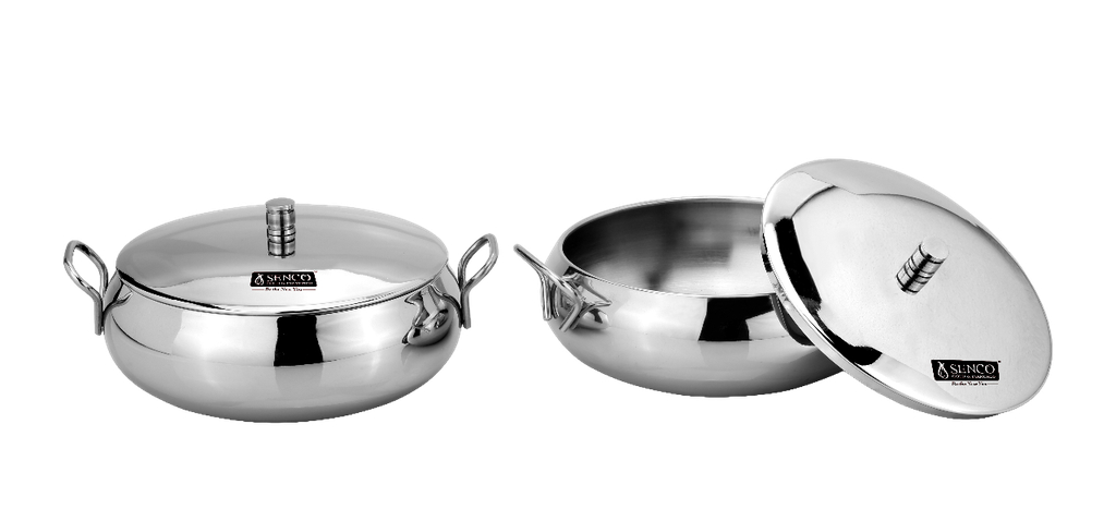 [55747] Stainless Steel Handi (2 Pcs of Set) - 1000 ML