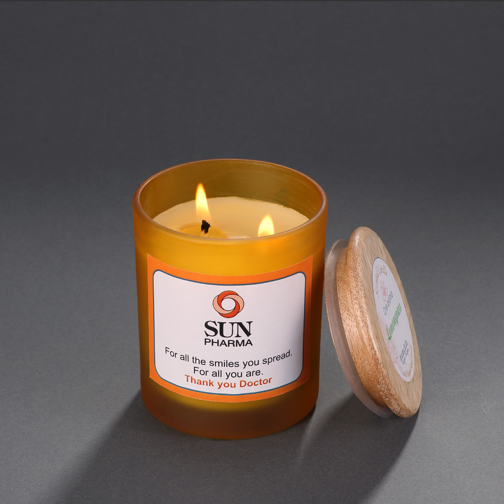 [55784] Scented Candles - 160 Grams, Fragrance - Lemon Grass - Sun Phrama