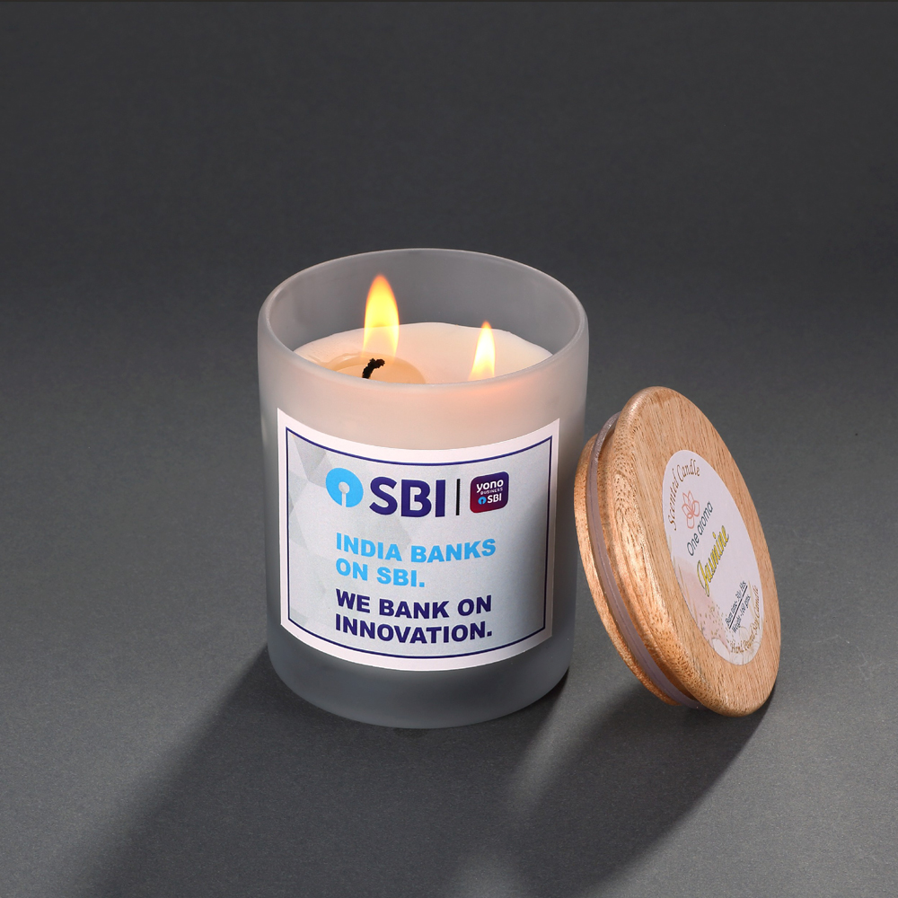 [60253] Scented Candles - 160 Grams, Fragrance - Jasmine - Sbi Bank