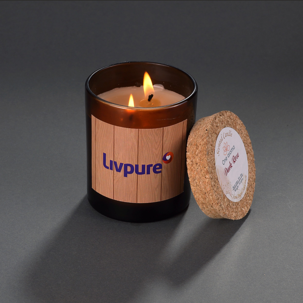 [60256] Scented Candles - 160 Grams, Fragrance - Sweet Patchouli - Livpure