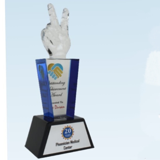 [60385] Size : 11" Victory Acrylic  memento 